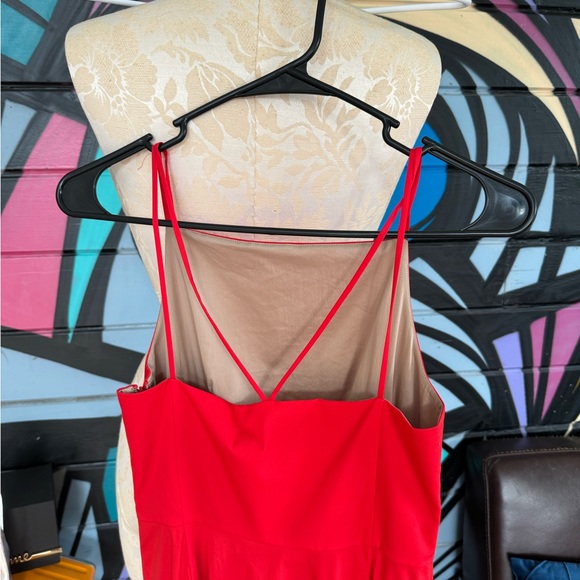 Theory NWT Red Fit and flair strappy dress size 00 - Picture 6 of 12